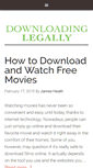 Mobile Screenshot of downloadinglegally.com